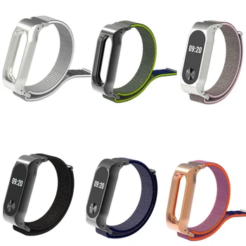 

Nylon sport Loop Strap For Xiaomi MiBand 2 Wrist Band Strap For Miband Mi Band 2 Bracelet sport loop adjustable