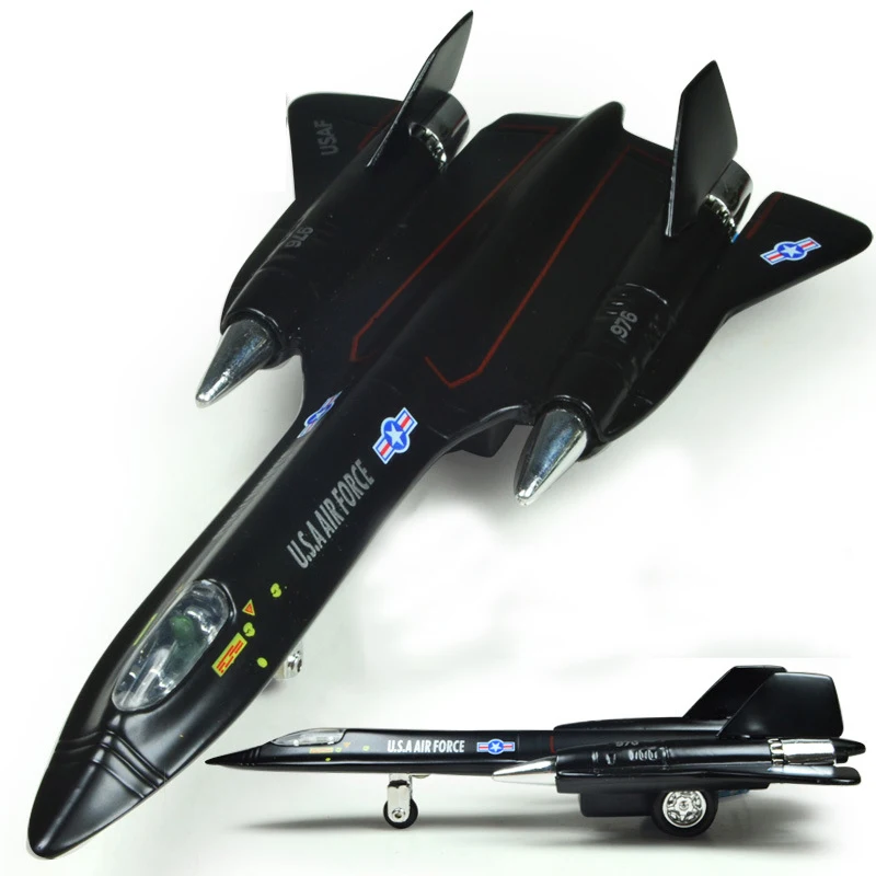 

Toy Black Bird SR-71 Fighter Model High Altitude High Speed Investigation Aircraft Model Full Back Function Children Hobby Toys