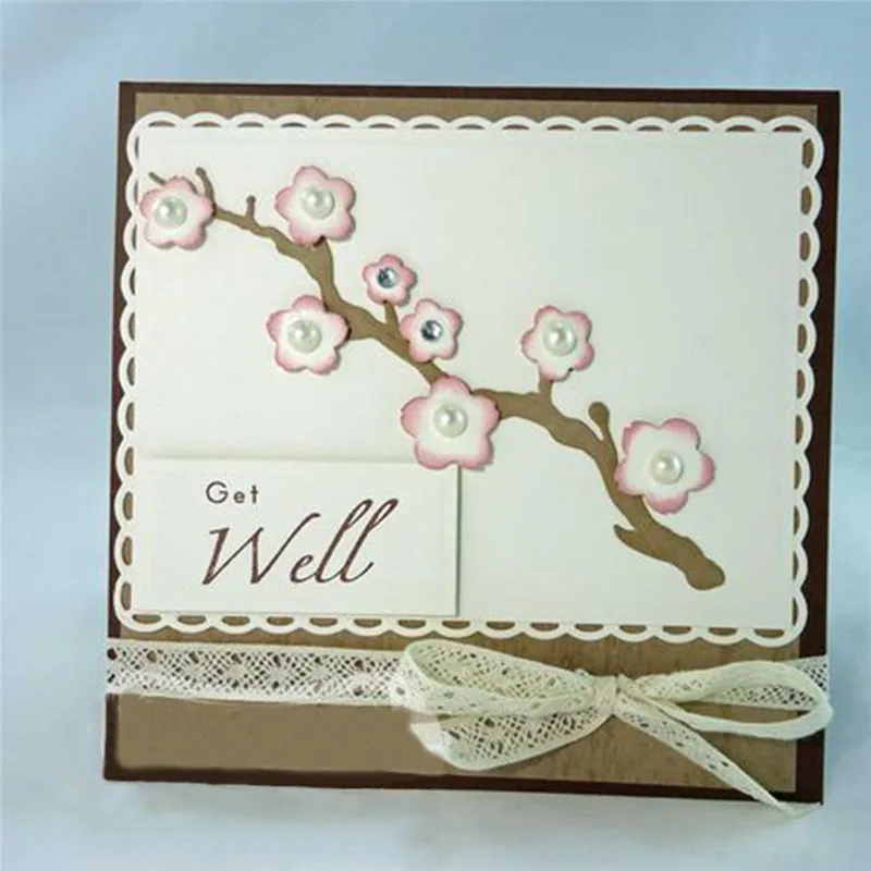 

GJCrafts Flower Bunch Metal Cutting Dies New 2019 for Craft Dies Scrapbooking Card Making DIY Cuts Dies Plum Blossom Branch