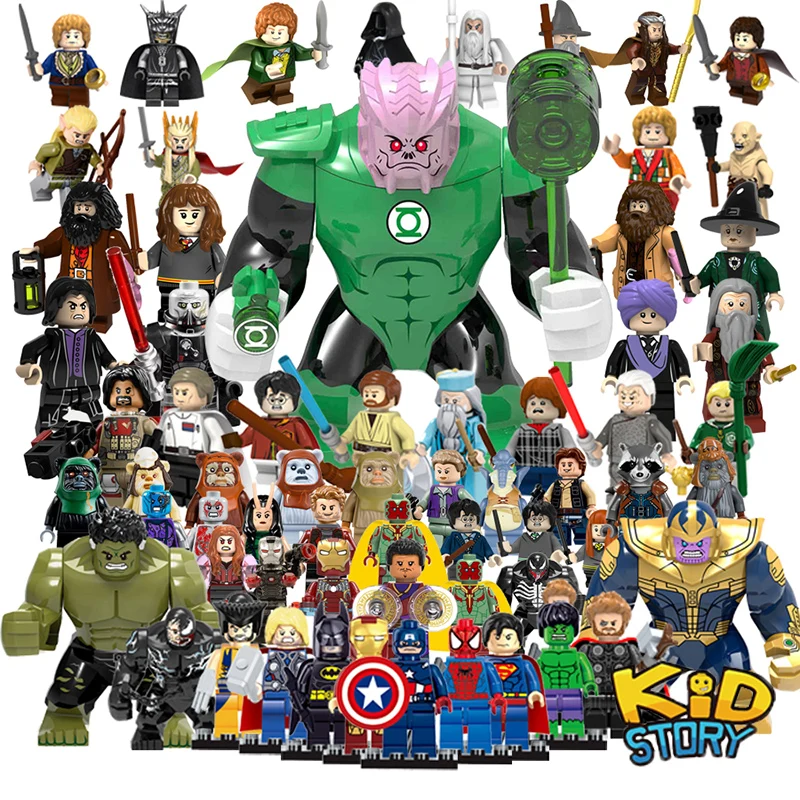 

8pcs figures Marvel Super heros Ninjago Star Wars Model Building Blocks Brick Batman Complite with legoed Toys for Children YF28