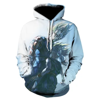 

New Hoodies Super Saiyan Kid Goku Grow Fighting together Hoodies Pullovers Men Women Long Sleeve Outerwear New Hoodies