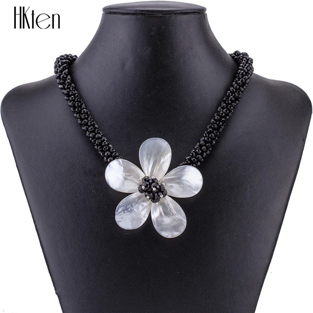 Skup FNC1501306 najwyższej jakości naszyjnik moda kobieta naszyjnik zestawy unikalny koraliki powłoki unikalny kwiat projekt biżuteria ślubna