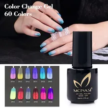 LED Long Lasting Temperature Change Nail Gel Polish 5ml UV Soak Off GEL Hot Sale Nail Art Salon MONASI(DF49~DF60)
