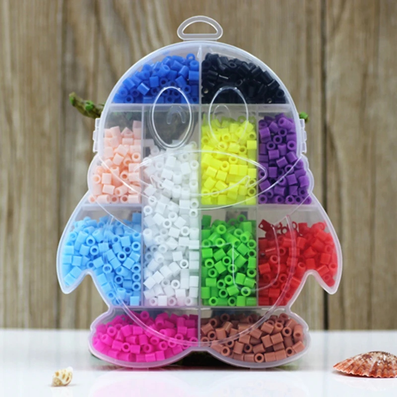 Бусины hama perler 5 мм 24 цвета 2400 штук в штучной упаковке набор из ЭВА для детей