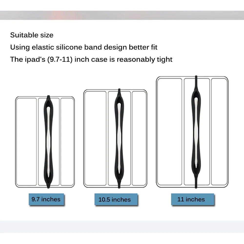 Красочный мягкий силикон совместимый для iPad Pro 9,7/10,5/11/12,9 совместимый для планшет ручка-стилус защитный рукав