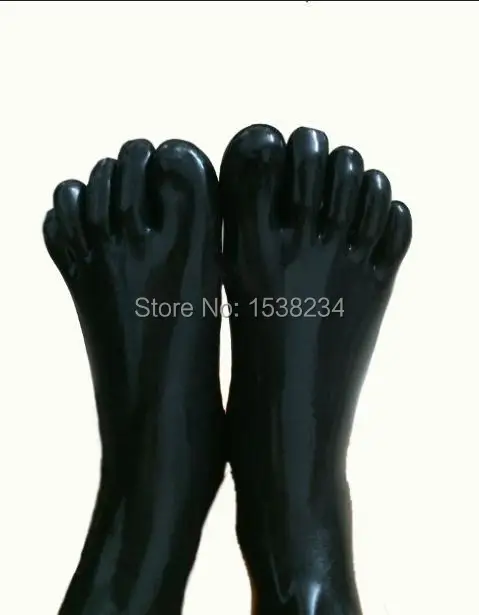

latex socks rubber socks hand made latex socks unisex black custom made black