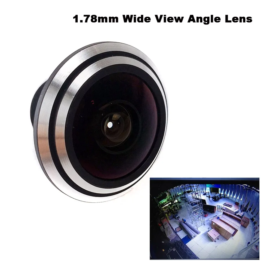 

Fish Eye View 1/3inch Mini Lens 1.78 mm Ultra Wide Angle For CCTV IR HD AHD TVI 1080P Wireless Network Night Vision Camera