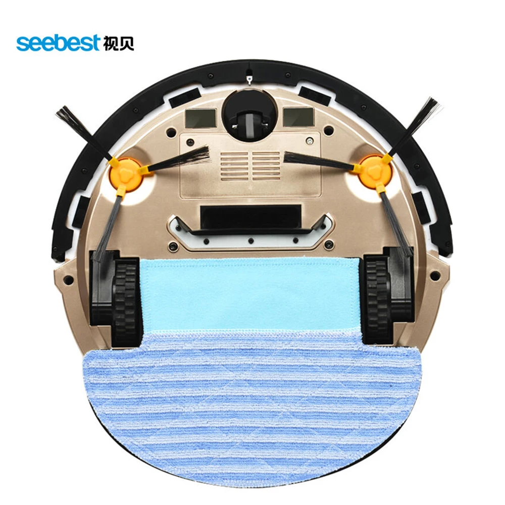 Seebest Robot D750 Vacuum Cleaner Dry and Wet Mop Vacuum Cleaner robot with Water Tank and GPS Zigzag Clean Route