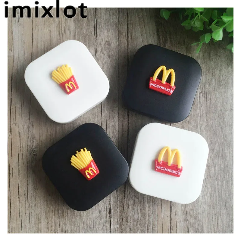 IMIXLOT милый картофеля M очки с узором двойная коробка для контактных линз чехол