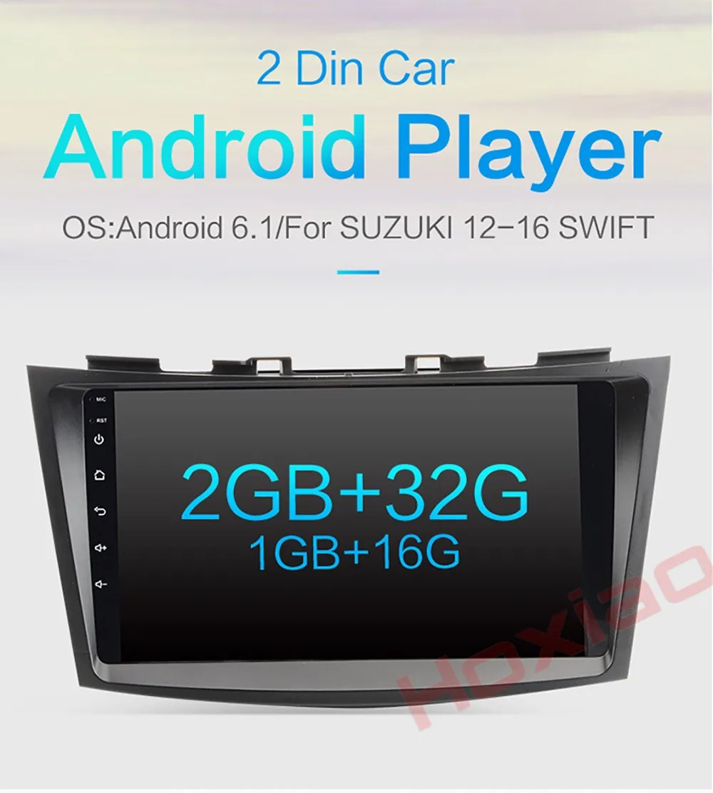 Perfect Hoxiao Android 6.0 for SUZUKI SWIFT 2011-2015 GPS HD multimedia player map navigation WIFI RDS BT no DVD 9  inch 2DIN car radio 2