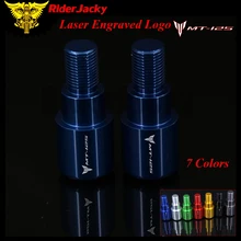 RiderJacky для Yamaha MT-125 MT125 MT 125- 7/8 мм "22 мм ЧПУ мотоциклетная Ручка Бар Конец Ползунки Грипсы шапки штекер