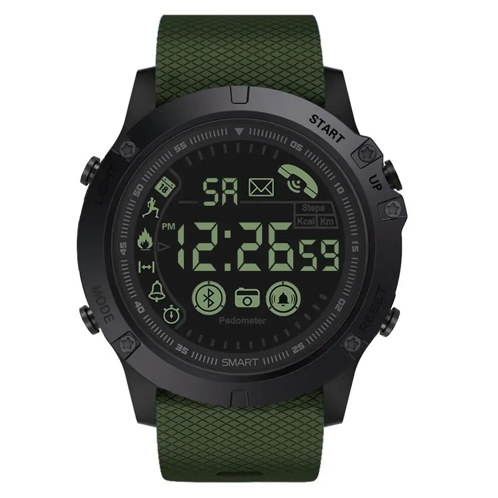 Флагманский Прочный Открытый Smartwatch 33-месяц в режиме ожидания 24h всепогодный мониторинг Смарт-часы для IOS и Android Q - Цвет: A