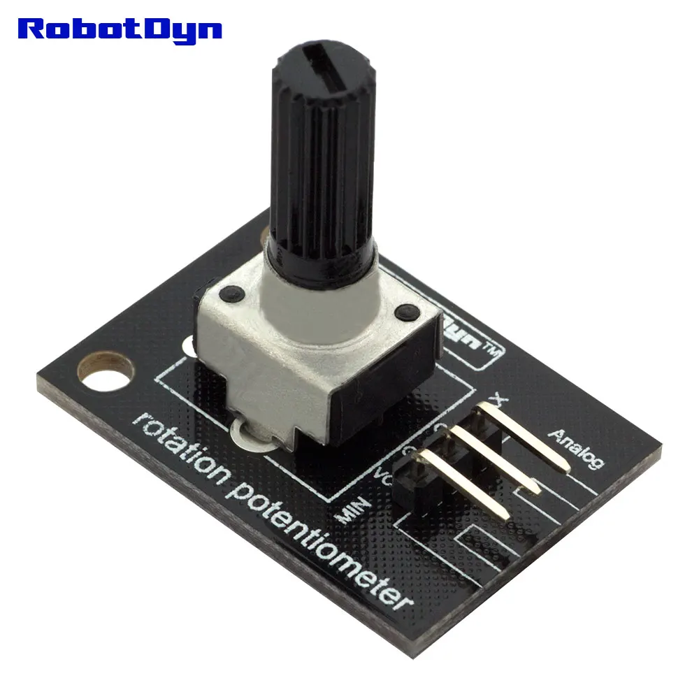 

Rotation potentiometer (analog). 10KOhm