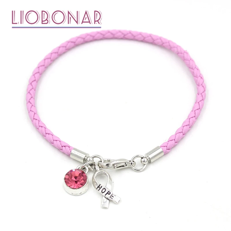 1 шт. браслет для информирования о раке груди|bracelets for|breast cancer awareness braceletsawareness bracelet |