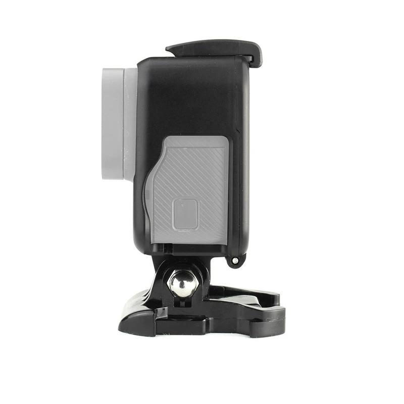 Standard Frame Protective Housing Case + Silicone Lens Cover Set For Gopro Hero 5 6 7 Whitesilver Hero 2018 Camera Accessories   (4)