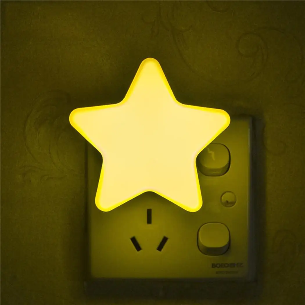 

Sensor Control Mini Star LED Night Light for Dark Night Children Bedroom Bedside Lamp EU Plug Baby Sleeping Light Decora Gift