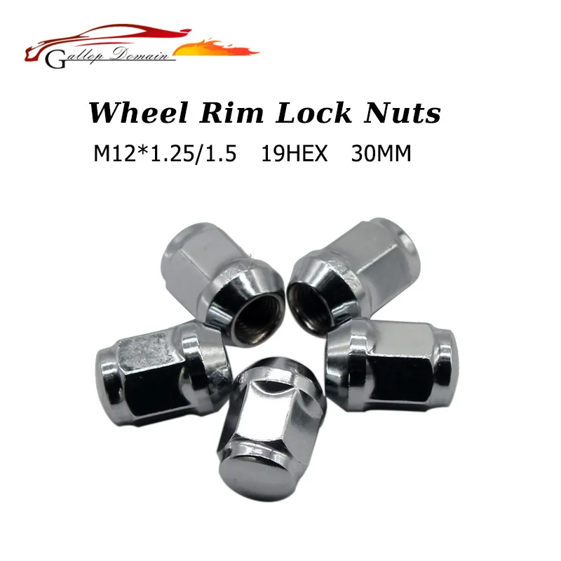 20PCS Car wheel nuts theft wheel nuts steel tire anti theft screws M12