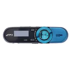 ЖК-экран USB 16 GB Flash Поддержка fm-радио TF MP3 музыкальный плеер-синий
