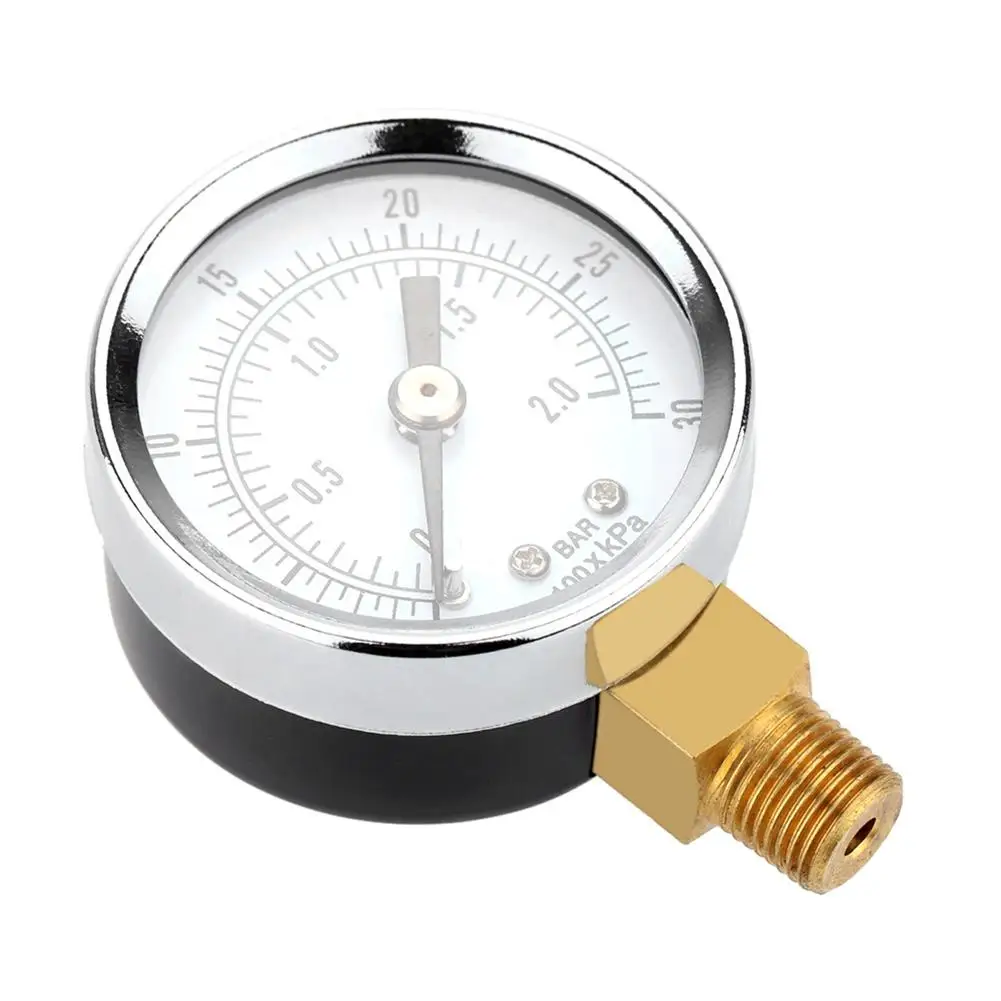 Топливный воздушный компрессор 0 ~ 30psi 2bar 40 диаметр измеритель низкого давления