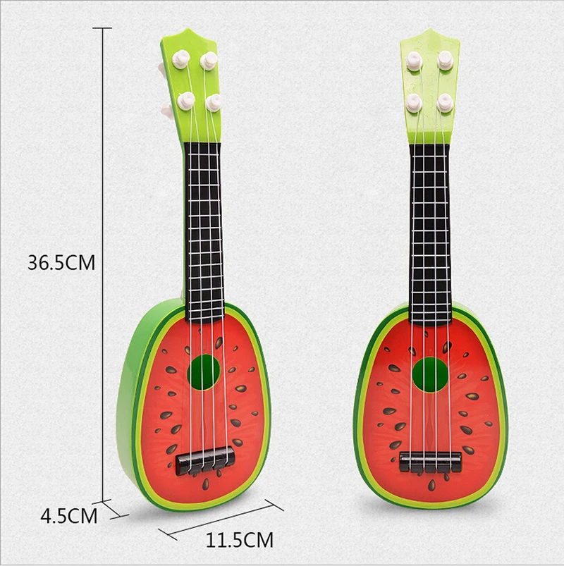 Для детей узнать Гитары Гавайские гитары укулеле креативные милые мини фрукты может играть Музыкальные инструменты Игрушечные лошадки детские развивающие подарок