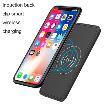 

2-in-1 Wireless Charger Suitable For IPhone X XS Max Back Clip Battery Double Split Magnetic Charging Power 50MAY27
