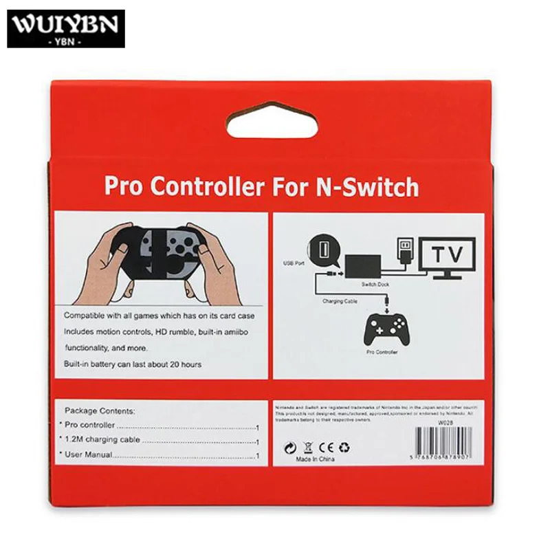 WUIYBN Wireless Bluetooth Controller Remote For Nintend Switch Pro Console Gamepad Joystick WUIYBN Wireless Bluetooth Controller Remote For Nintend Switch Pro Console Gamepad Joystick