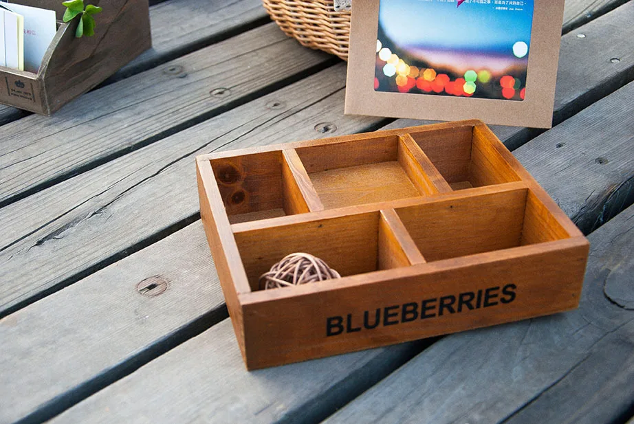 buy Zakka grocery Wooden Box Five Cabinet Wooden Boxes for crafts Craft Accessories Free Shipping 1pc