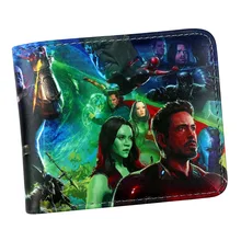 Новое поступление кошелек marvel Мстители Бесконечная война Капитан Америка/Халк/s.h.i.e.l/Железный человек/Черная пантера кошелек держатель для карт