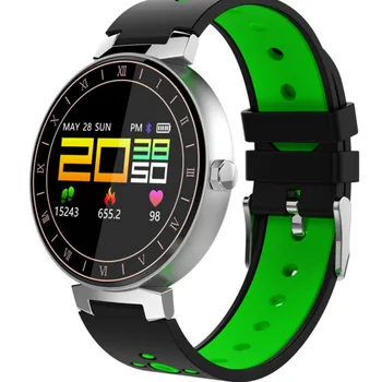 

L8 Color Screen Smart Bracelet Heart Rate Blood Oxygen Blood Pressure Meter Waterproof Bracelet Watch Round Screen Unisex