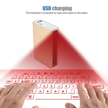 

For IOS/Android F3 Large Capacity Bluetooth Laser Projection Virtual Keyboard Wireless Keyboard