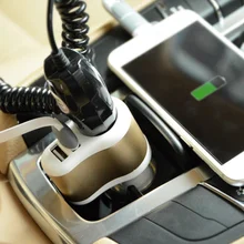 3.1A Car Dual USB Charger Mobile Phone Car Charger Adapter With Indicate Light Cigarette Lighter Socket 12 24V