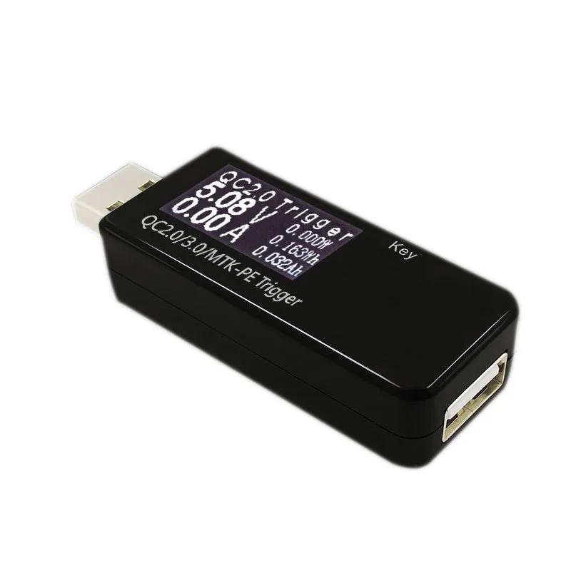 Черный Цифровой дисплей 3 V-30 V Мини ЖК-дисплей USB вольтметр USB зарядки для мобильных устройств Зарядное устройство Тестер измеритель- M25 - Цвет: Черный