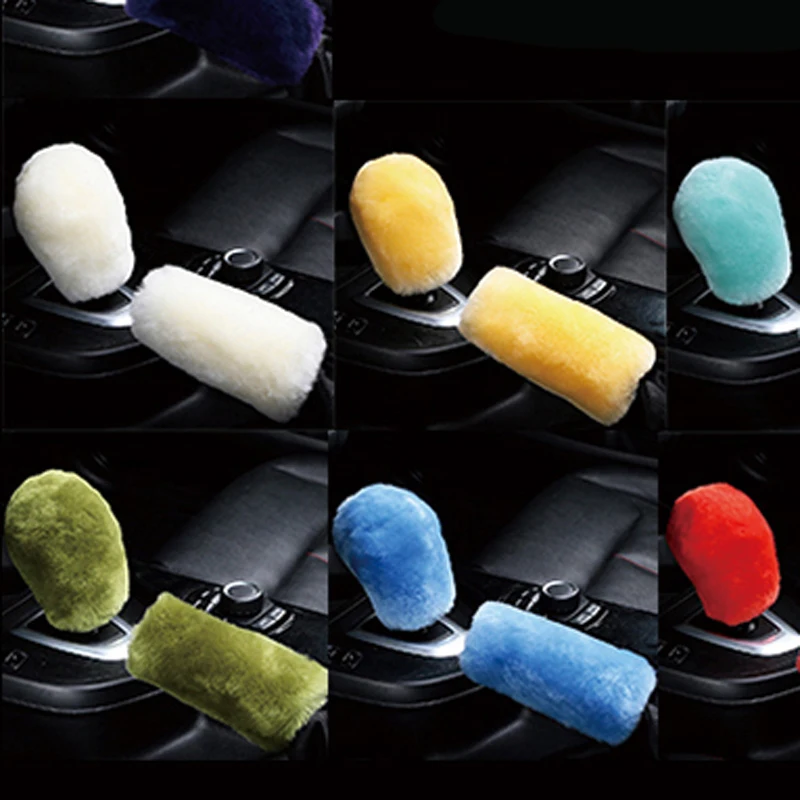 

Gear Shift Collar Cover Car Handbrake Grips Hand Brake Covers Parking Brake Car Accessories for Peugeot 206 207 208 301 307 308