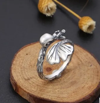 

New Arrival Silver 990 Women Rings Adjustable finger ring
