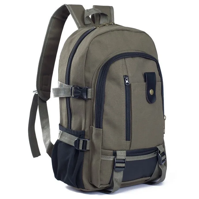 

New Men's Backpack Casual Travel Canvas Backpack Large Capacity Student Bag