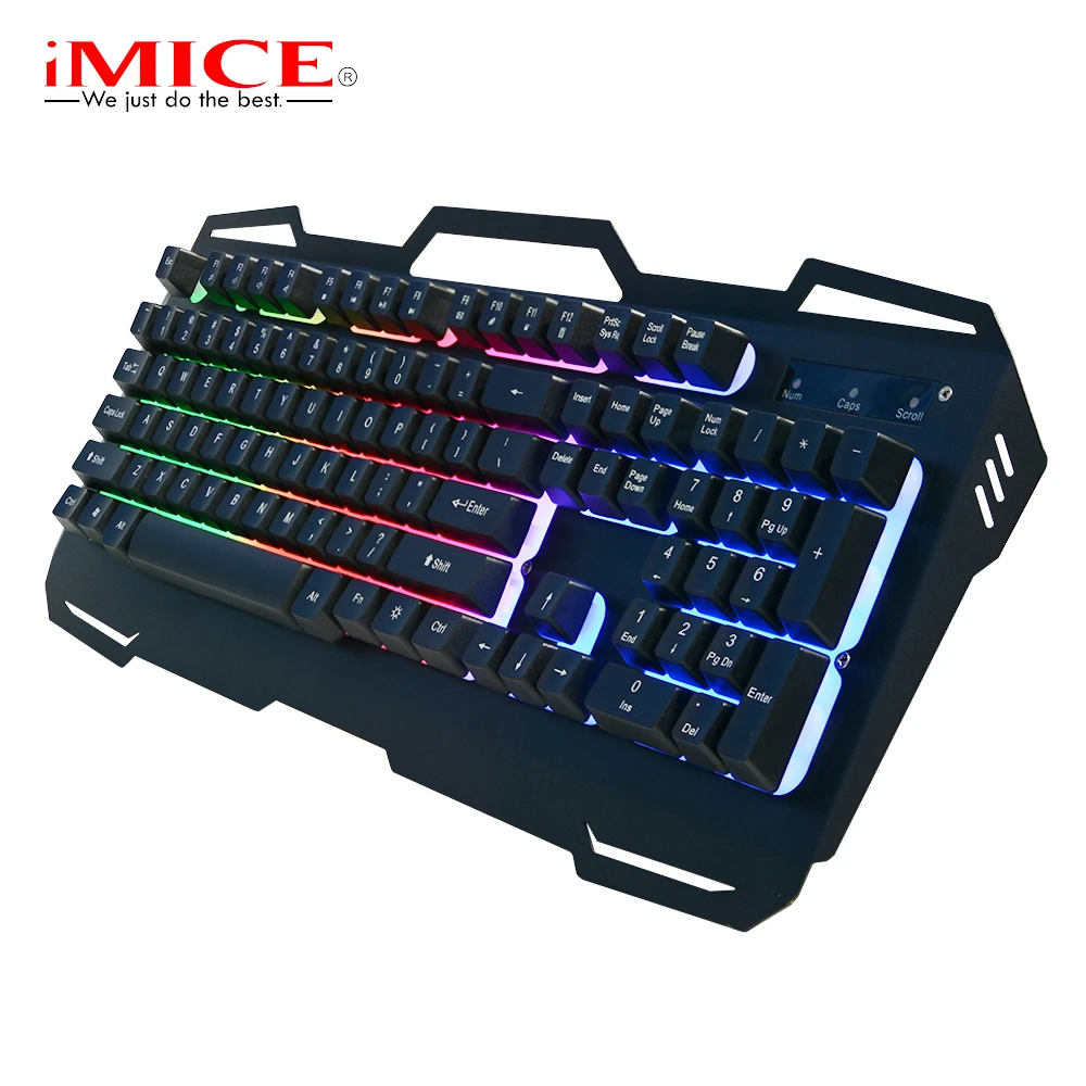 

iMice Wired Gaming Keyboard 104 Keys Mechanical Keyboard Backlit Keyboard for PC Computer English Teclado Gamer Clavier#40