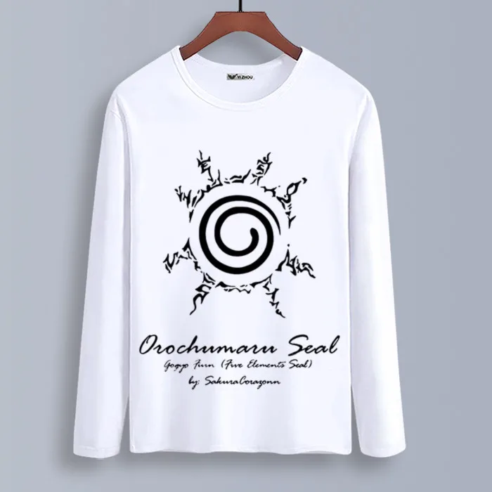 Весенне-осенняя футболка с длинными рукавами в стиле аниме Наруто Узумаки Наруто одежда унисекс для взрослых и детей футболка из полиэстера футболка для косплея - Цвет: 6