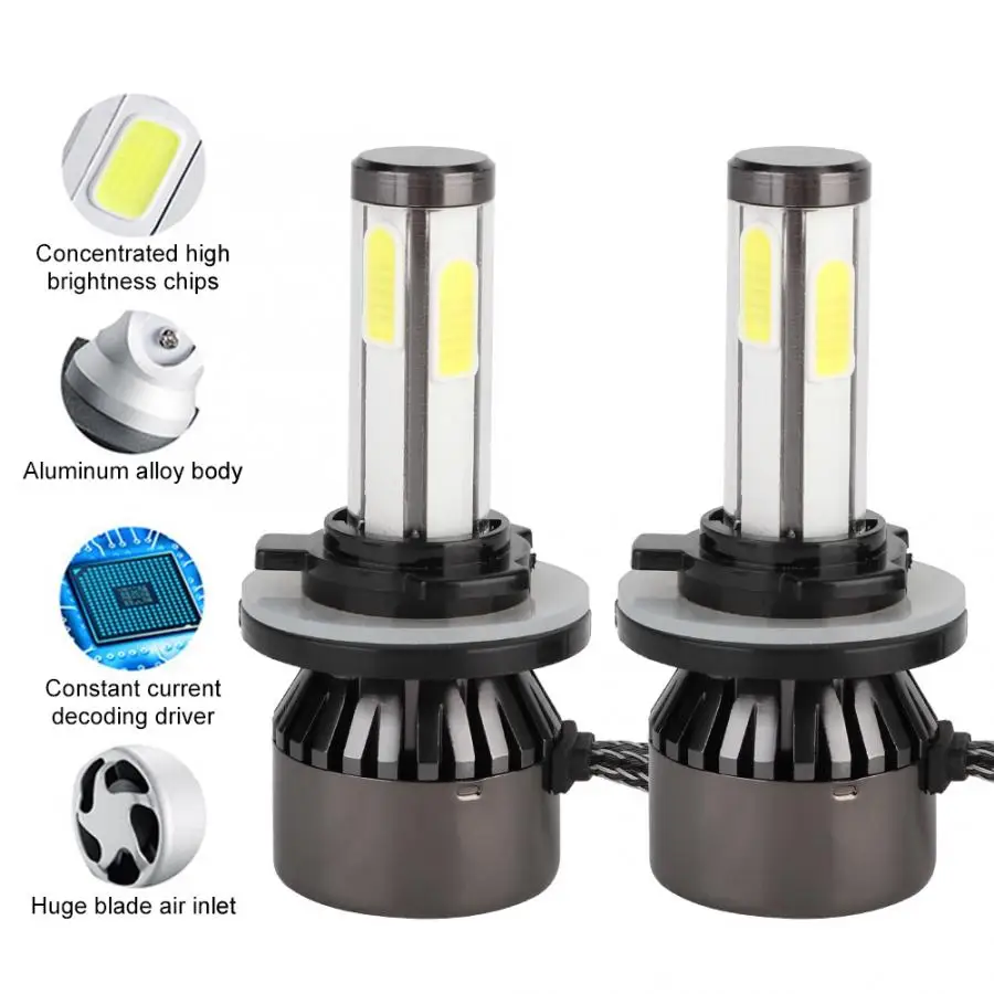 2 шт. Автомобильные светодиодные лампы 80 Вт 6000 К|Передние LED-фары для авто| |