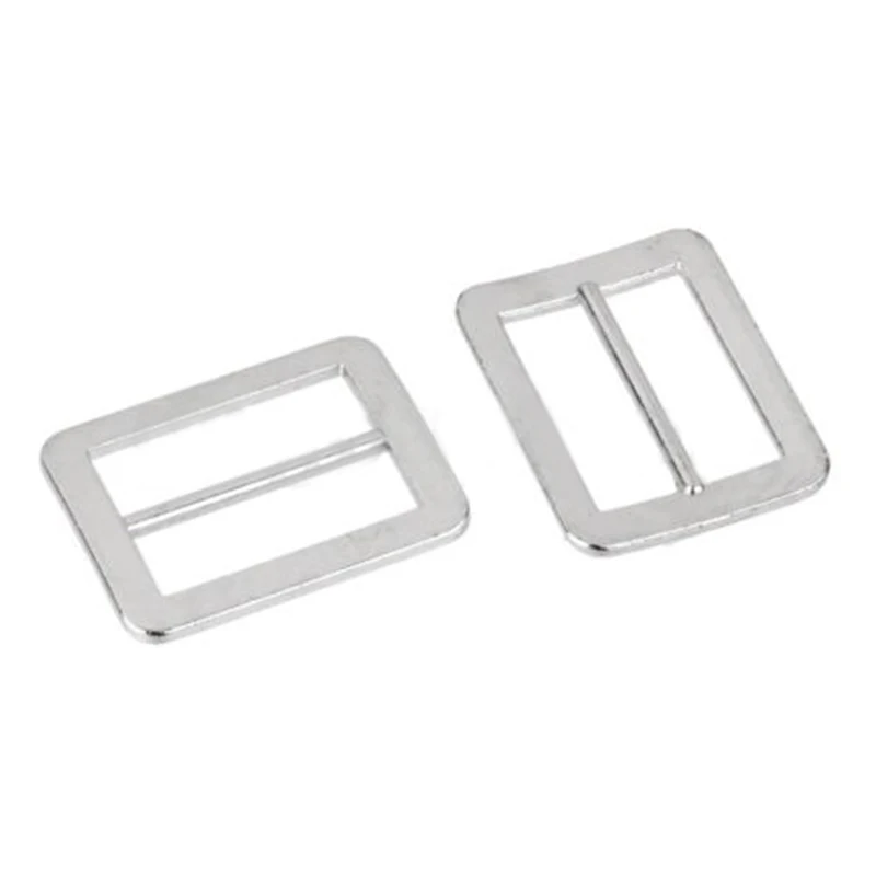 25mm 10pcs Metal Tri-glide Backpack Straps Adjust Buckles Webbing Slider Silver