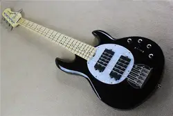 Одежда высшего качества черный Музыка StingRay человека 5 strings электрический бас-гитара с 9 В Батарея Active пикап 15-1 1