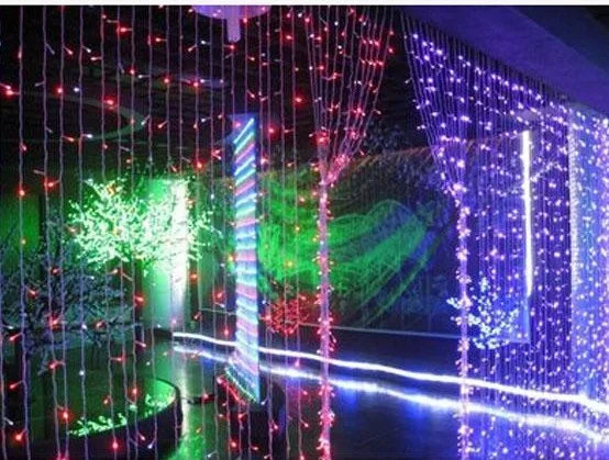 10 м* 1,5 м метр Weding 488 светодиодов светильник для занавесок s праздничные светодиоды рождественские украшения сада вечерние светящиеся сказочные занавески струнный светильник