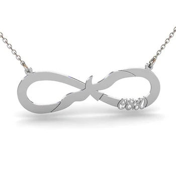 

Ufine Personalized Two Initial Necklace with Seagull fashion infinity Necklace cooper high quality pendant necklace N2134