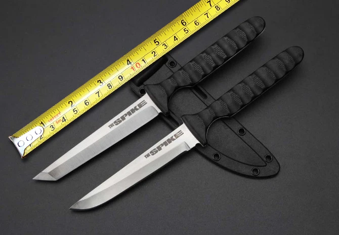 

2 Options! Tanto Samurai Small Hunting Knives,5Cr13 Blade ABS Handle Tactical Fixed Knife,Camping Survival Knife.