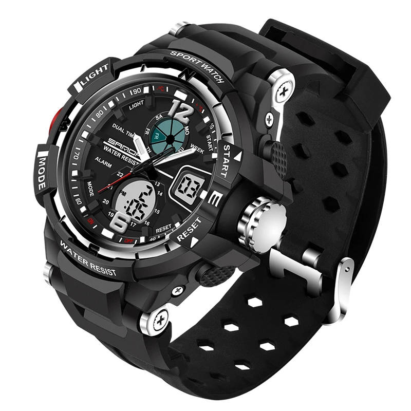 

SANDA top luxury brand G style men's military sports watch LED digital watch waterproof men's watch Relogio Masculino 289