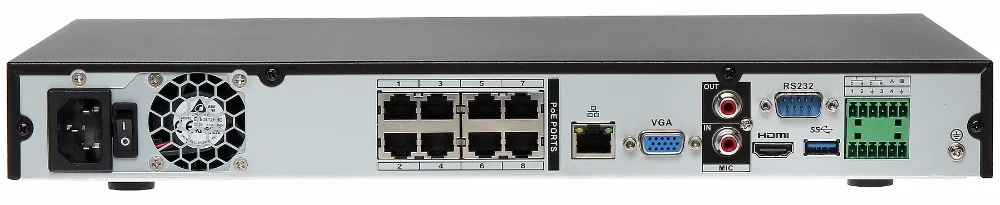 Бесплатная доставка DHL Dahua оригинальный NVR4208 8P 4kS2 8CH NVR 8MP 1U 8PoE 4K & H.265 Lite сетевой