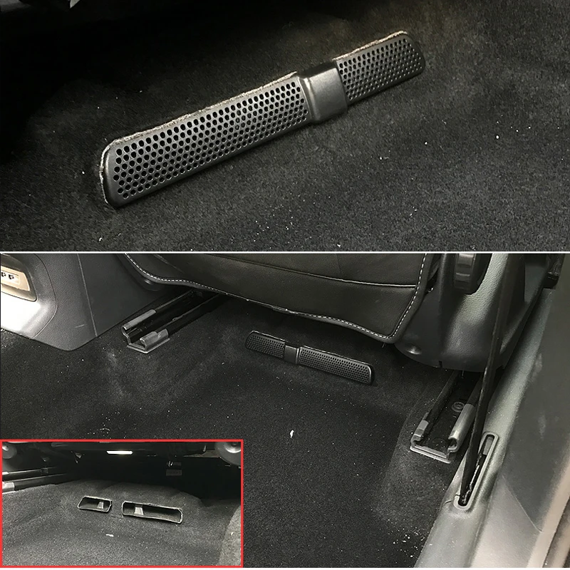 

2Pcs Car Air Conditioner Cover For Volkswagen VW Tiguan Mk2 Allspace 2016 2017 Under Rear Seat Seat Air Vent Duct Outlet Shell