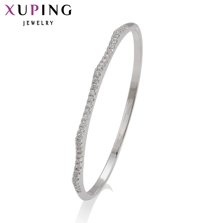 

Xuping Fashion Bangle New Design Synthetic Cubic Zirconia High Quality Jewelry for Women Promotion Gift S6-51304