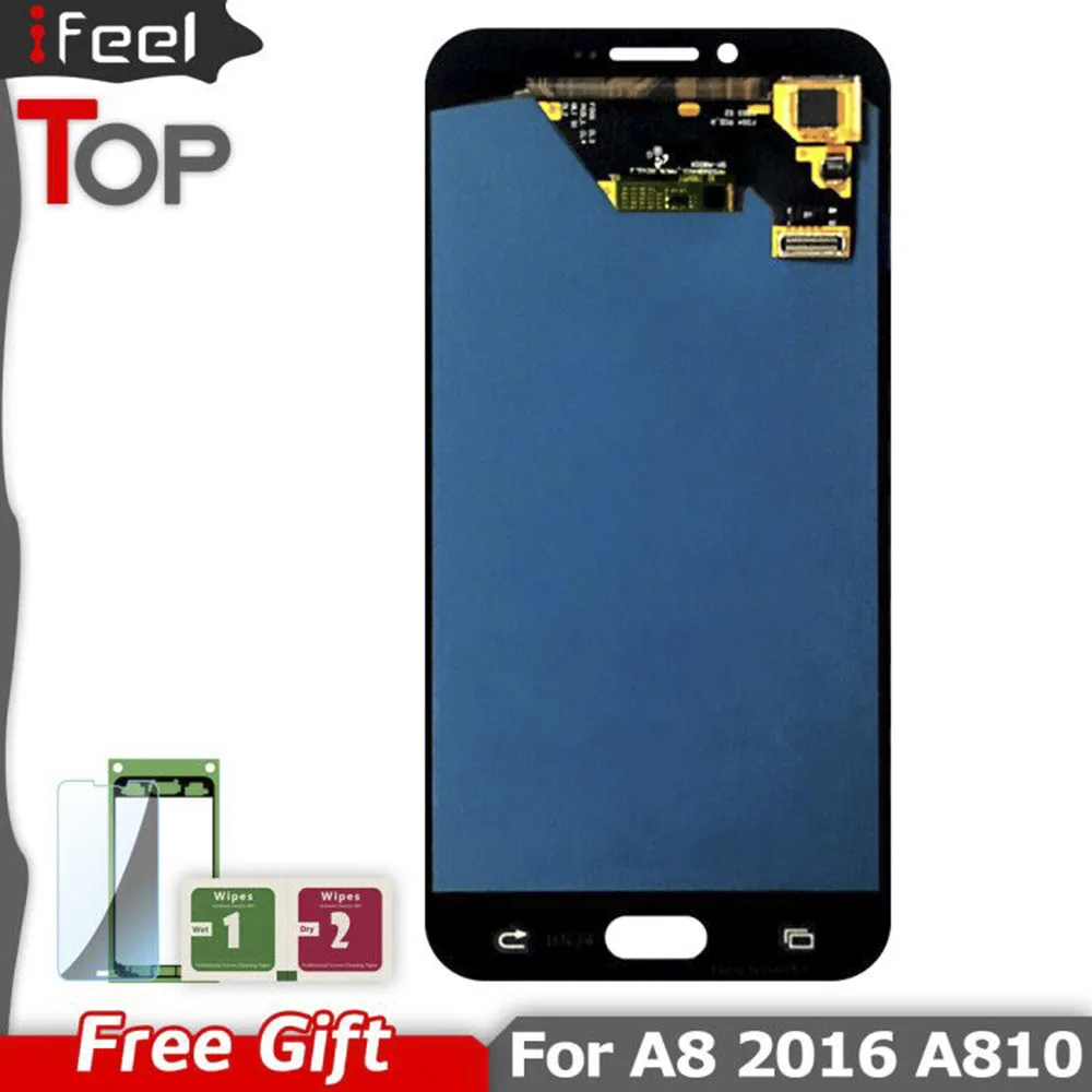 

For Samsung Galaxy A8 2016 A8100 A810 A810F A810DS LCD Display Touch Screen Super AMOLED LCDS