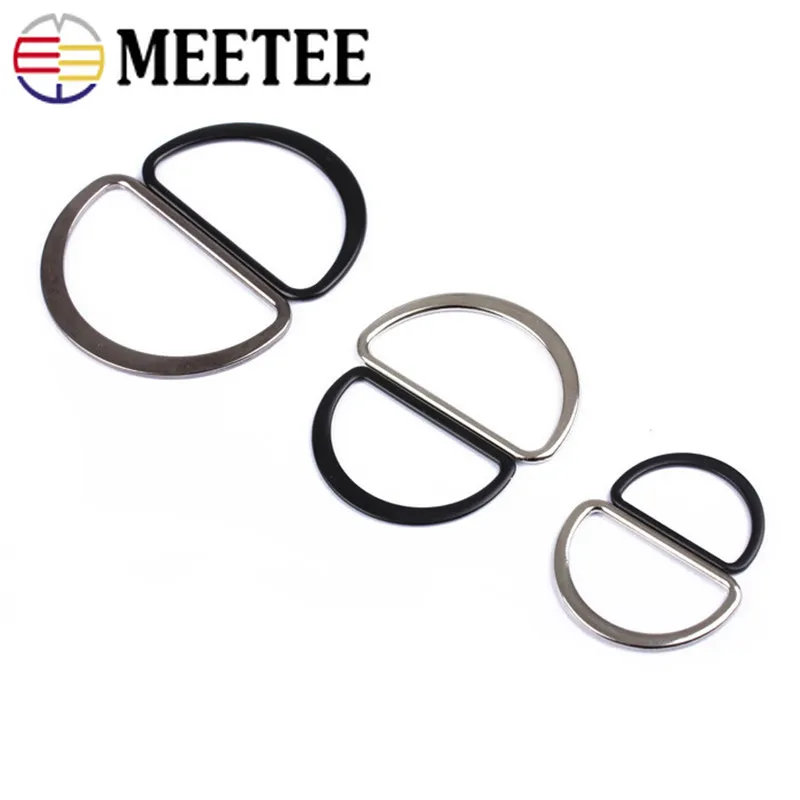 Металлические пряжки с D образным кольцом Meetee 20/25/30/35/40/45/50 мм Закрытая петля