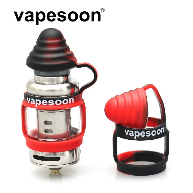 

VapeSoon Silicone Rubber Atomizer two vape band Dust Cap for E-Cig Diameter 22-35mm Vaporizer Mouthpiece Drip Tip Cap 1PCS